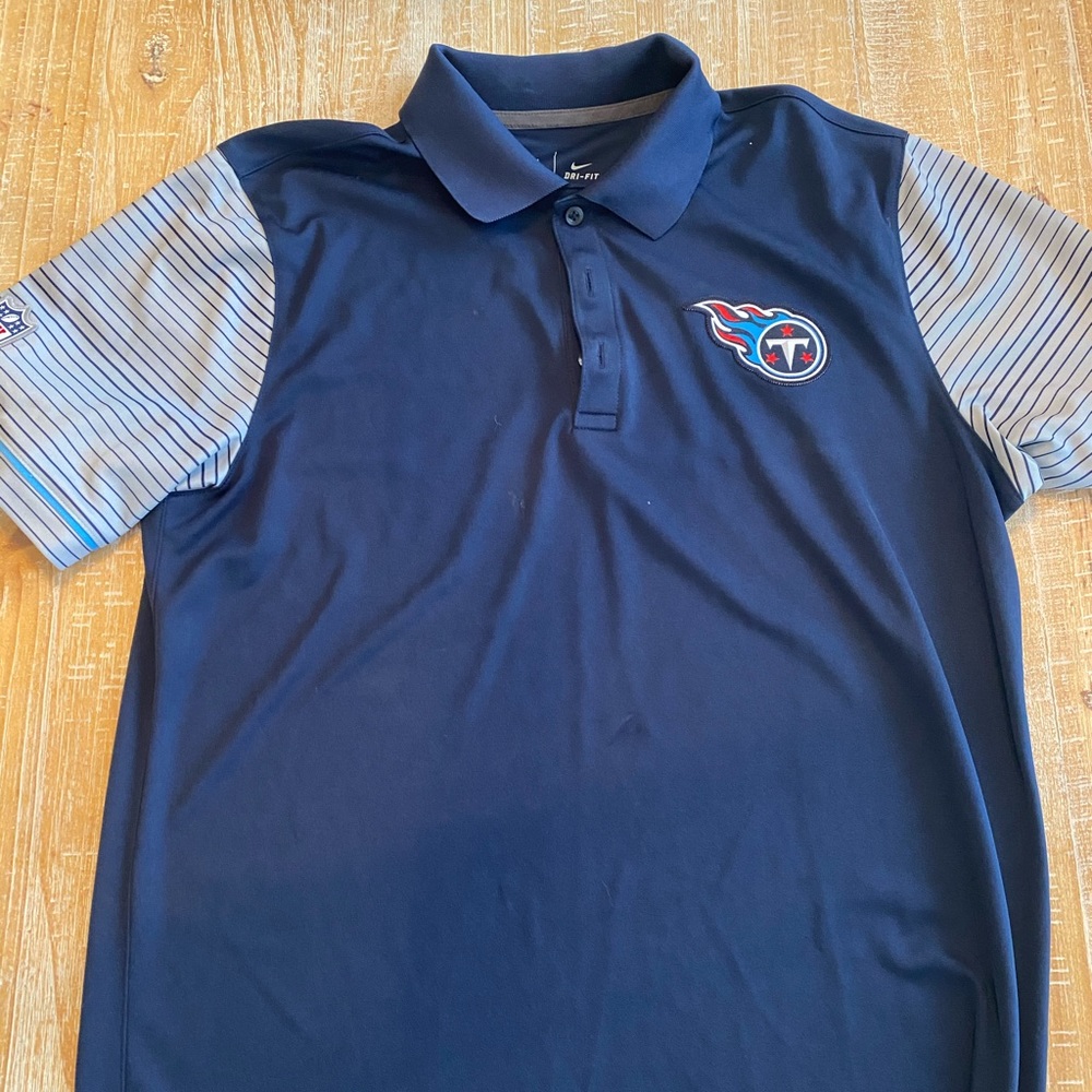 Tennessee Titans sideline gear polo golf shirt